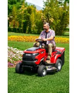 TRATTORINO TAGLIAERBA A SCOPPIO BLUEBIRD "TR P 86H" TAGLIO 86 CM MOTORE 432 CC- CON CESTO DI RACCOLTA
